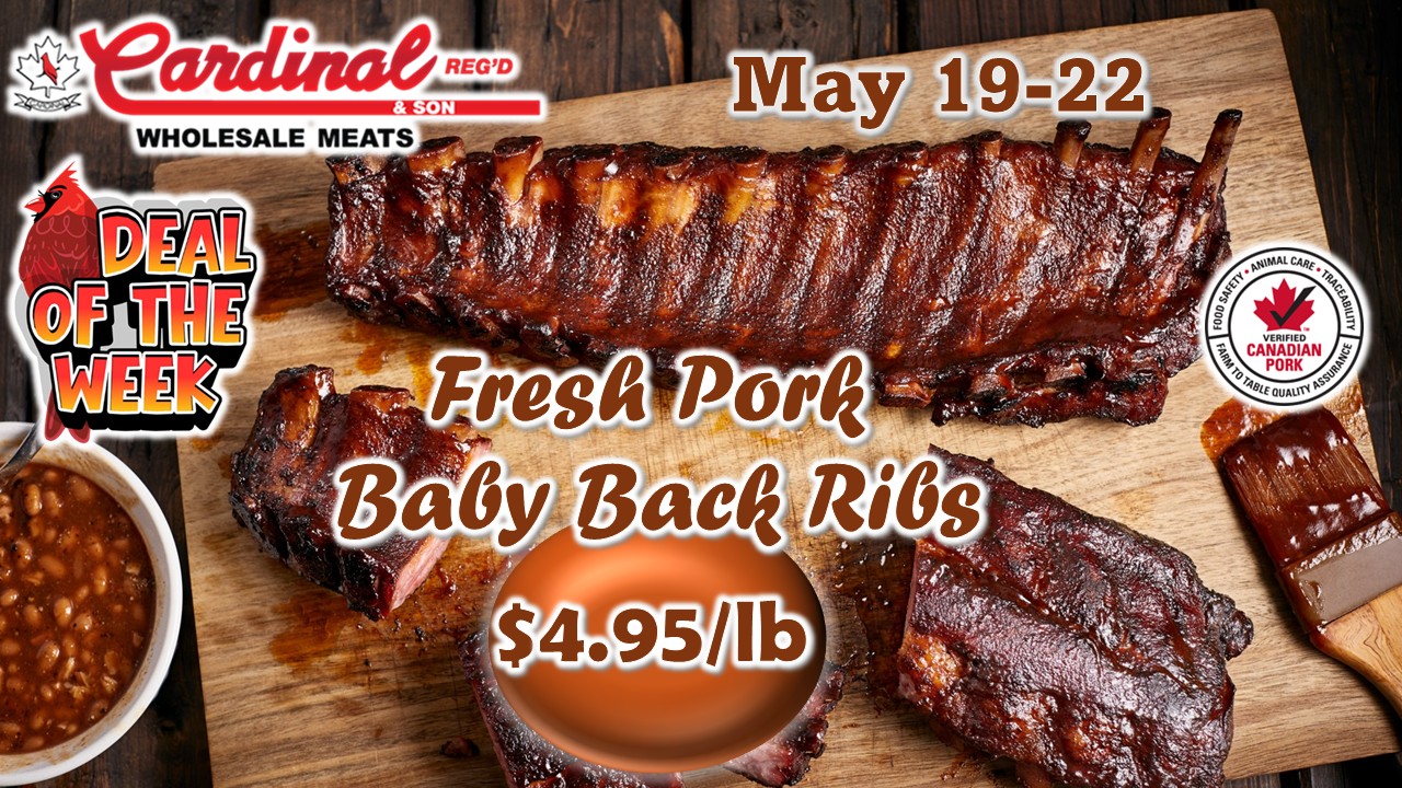 Cardinal Ribs Deal of the Week- Fresh Pork Baby Back Ribs - Cardinal and Son ...